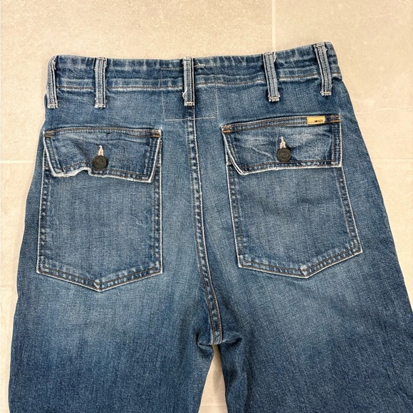 Mother Superior The Private Zip Pocket Ankle Fray Jeans Tell It to the Pope 26 - Picture 11 of 14
